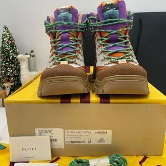 Men’s Gucci X Adidas lace up boots size 11 made in Italy - Picture 6 of 7